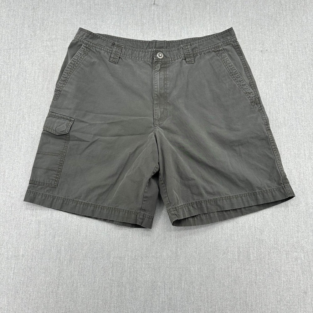 Columbia Cargo Shorts Mens 38 Gray Roc II Hiking Utility Cotton Trail Outdoor